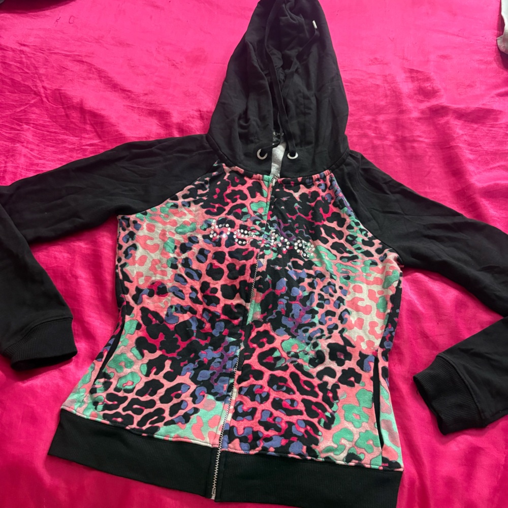 Bebe Rhinestone Hoodie